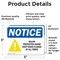 Signmission Halon Protected Room Keep Door Closed, 5 in W x Rectangle, Vinyl Decal OS-2PACK-NS-D-35-L-15776 - alternate 3